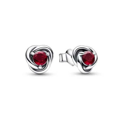 Clous d’Oreilles Pandora - Cercles de l’Éternité Rouge Ardent