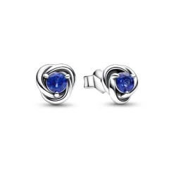Clous d’Oreilles Pandora Cercles de l’Éternité Bleus