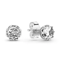Clous d'Oreilles Pandora Moments Couronne Scintillante Incolore