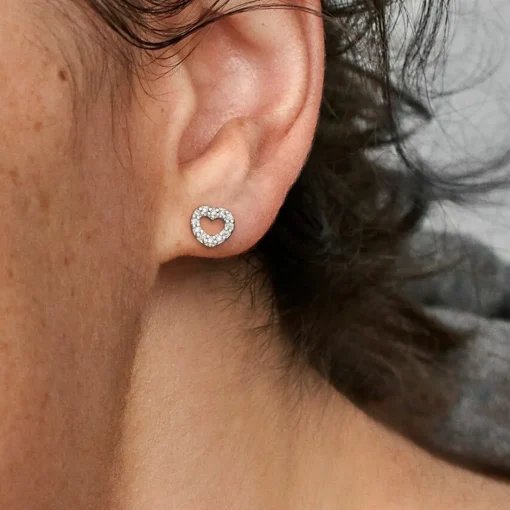 Clous d'Oreilles Pandora Moments Cœur Ouvert