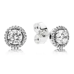 Clous d’oreilles Pandora Timeless rond scintillant