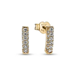 Clous d’Oreilles Pandora Timeless - Barre Pavée