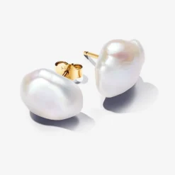 Clous d’Oreilles Perle de Culture Baroque