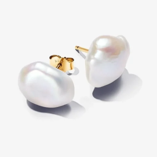 Clous d’Oreilles Perle de Culture Baroque