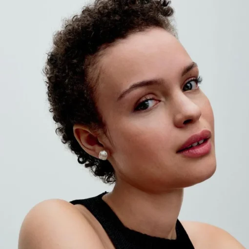 Clous d’Oreilles Perle de Culture Baroque