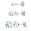 Clous D'Oreilles So Charm - B4176-ARGENT - Boucles D'Oreilles Argentées