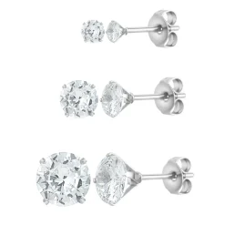 Clous D'Oreilles So Charm - B4176-ARGENT - Boucles D'Oreilles Argentées