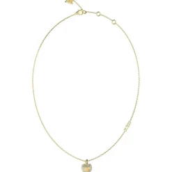 Collier Amami Acier Doré Cœur Pavé