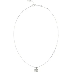 Collier Amami Acier Rhodié Cœur Pavé