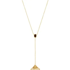 Collier Arielle Doré & Onyx Noir