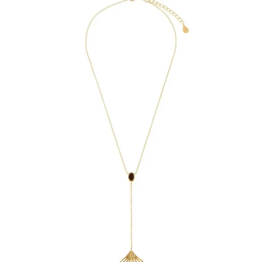 Collier Arielle Doré & Onyx Noir