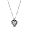 Collier avec Pendentif Halo Cœur Scintillant
