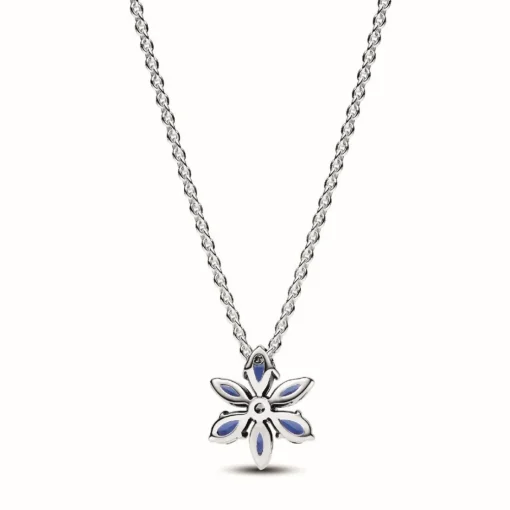 Collier avec Pendentif Herbier Scintillant Bleu