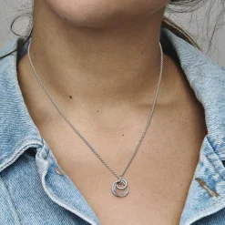 Collier avec Pendentif Pandora Moments - Cercles Ma Famille pour Toujours