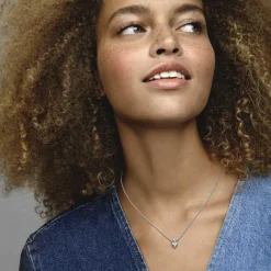 Collier avec Pendentif Pandora Timeless - Double Cœur Scintillant