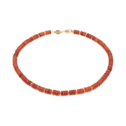 Collier Blima en pierres Agate rouge