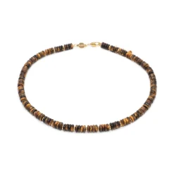 Collier Blima en pierres Oeil de Tigre