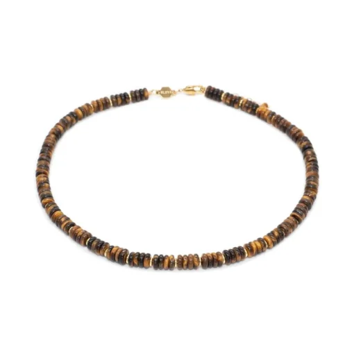 Collier Blima en pierres Oeil de Tigre