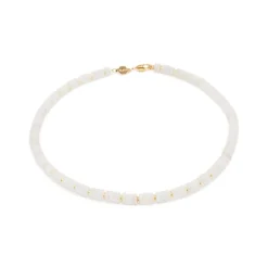 Collier Blima en pierres Jade blanche