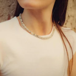Collier Blima en pierres Labradorite