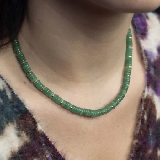 Collier Blima en pierres Aventurine