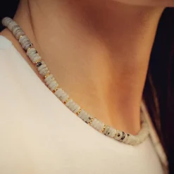 Collier Blima en pierres Labradorite