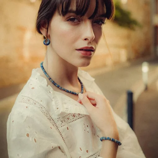 Collier Blima en pierres Lapis-lazuli