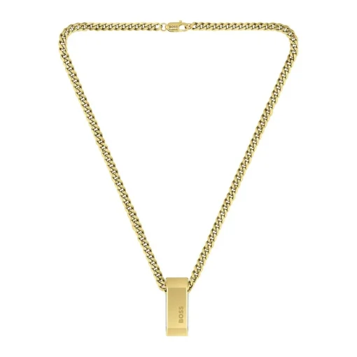 Collier Boss Bijoux Homme en Acier Doré