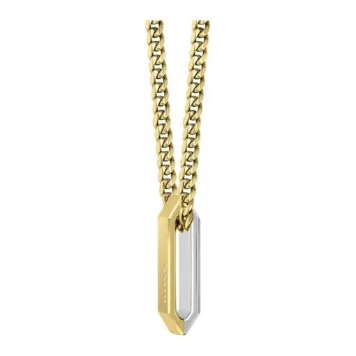 Collier Boss Bijoux Homme en Acier Doré