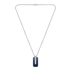 Collier Boss Bijoux Homme avec Pendentif Bleu