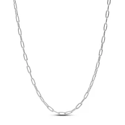 Collier Chaîne à Maillons Allongés Argent