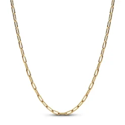 Collier Chaîne à Maillons Allongés Doré