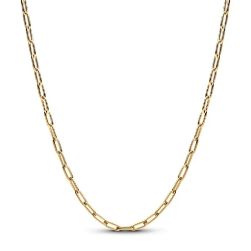 Collier Chaîne à Maillons Allongés Doré