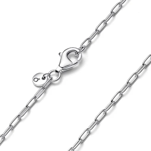 Collier Chaîne à Maillons Allongés Argent