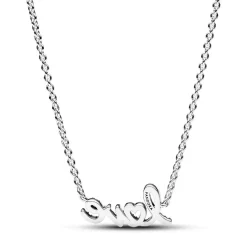 Collier Chaîne Love en Lettres Cursives Scintillant