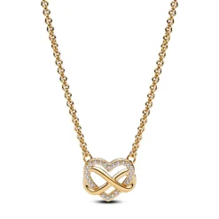 Collier Cœur de l’Infini Scintillant