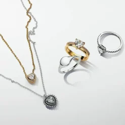 Collier Cœur Scintillant