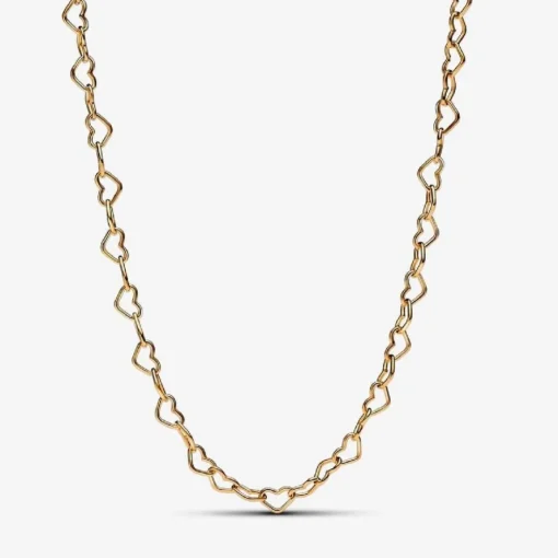 Collier Cœurs Imbriqués Doré