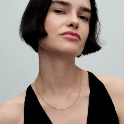 Collier Cœurs Imbriqués Doré