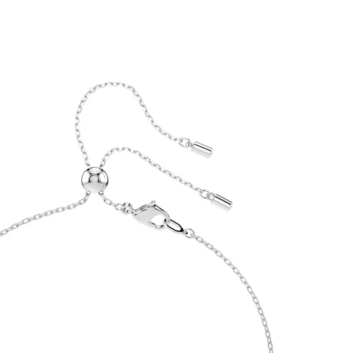 Collier en Y Ariana Grande x Swarovski, Tailles variées, Cœur, Blanc, Métal rhodié