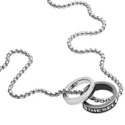 Collier et Pendentif Diesel Bijoux STUDS DX1168040 - Collier et Pendentif Acier Argent HOMME