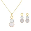 Collier et pendentif Femme Edforce 302-0100-S - Acier Doré