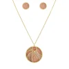 Collier et pendentif Femme Edforce 93-0917-S - Acier Doré