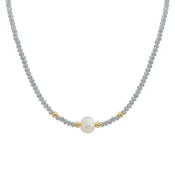 Collier et pendentif Femme Edforce 534-0120-N - Perle Argentée