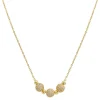 Collier et pendentif Femme Edforce 541-0045-N - Acier Doré