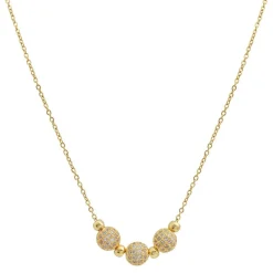 Collier et pendentif Femme Edforce 541-0045-N - Acier Doré