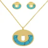 Collier et pendentif Femme Edforce 431-0022-S - Acier Doré