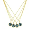 Collier et pendentif Femme Edforce 05-0989-N - Acier Doré
