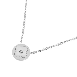 Collier et pendentif Femme Edforce 274-0036-S - Acier Argenté