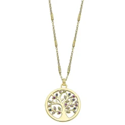 Collier et pendentif Femme Lotus Silver LP1890-1-2